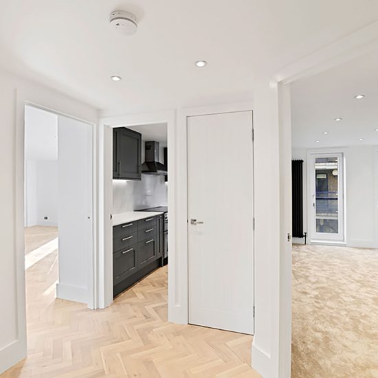 Design and build by in house team from concept to completion. Full refurbishment of the apartment.